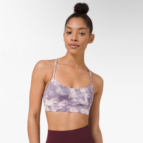 LULULEMON Diamond Dye Flow Y Bra Nulu Light Support B/C Cup - Picture 5 of 5